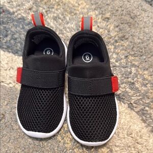 Black and Red Kids Shoes